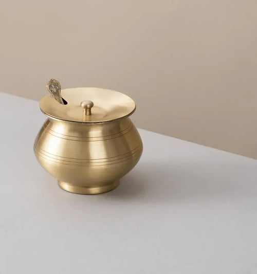 Striped Ghee Pot – Timeless Tradition