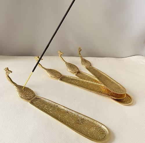Peacock Agarbatti Stand – Spiritual Grace