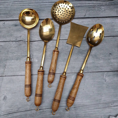 Brass Ladle Set of 5 – Kitchen Royalty